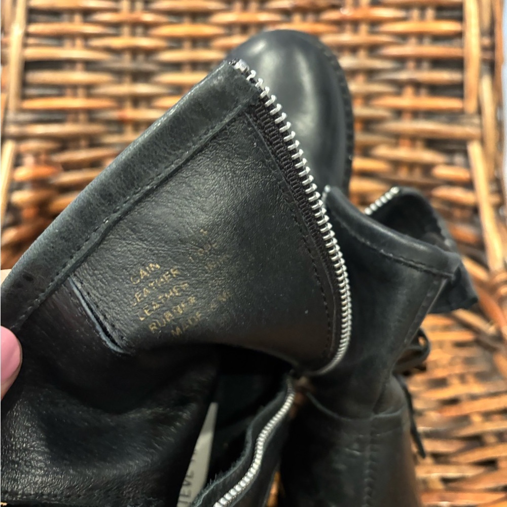 Steve Madden Women's Cain Buckle Booties Black Leather in size 7 - Picture 12 of 15